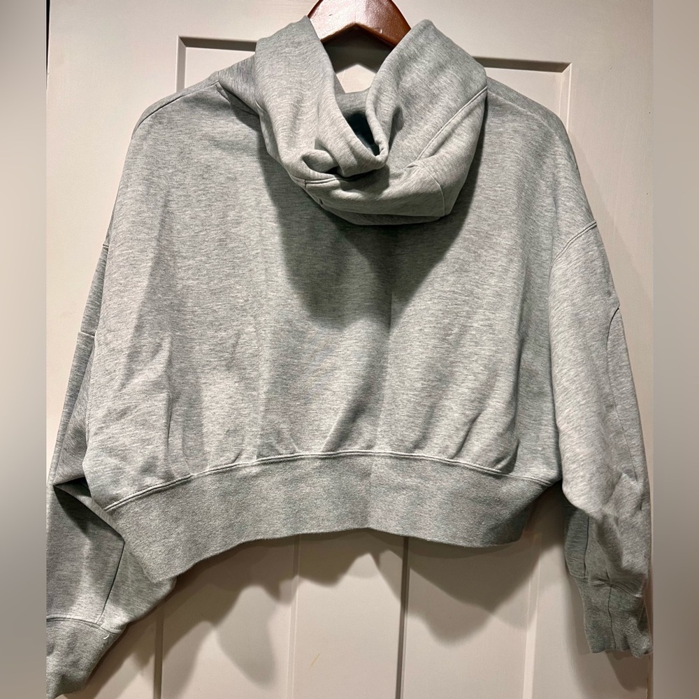 Womens Nike Sportwear Tech fleece oversized crop pullover hoodie XS - Picture 3 of 5